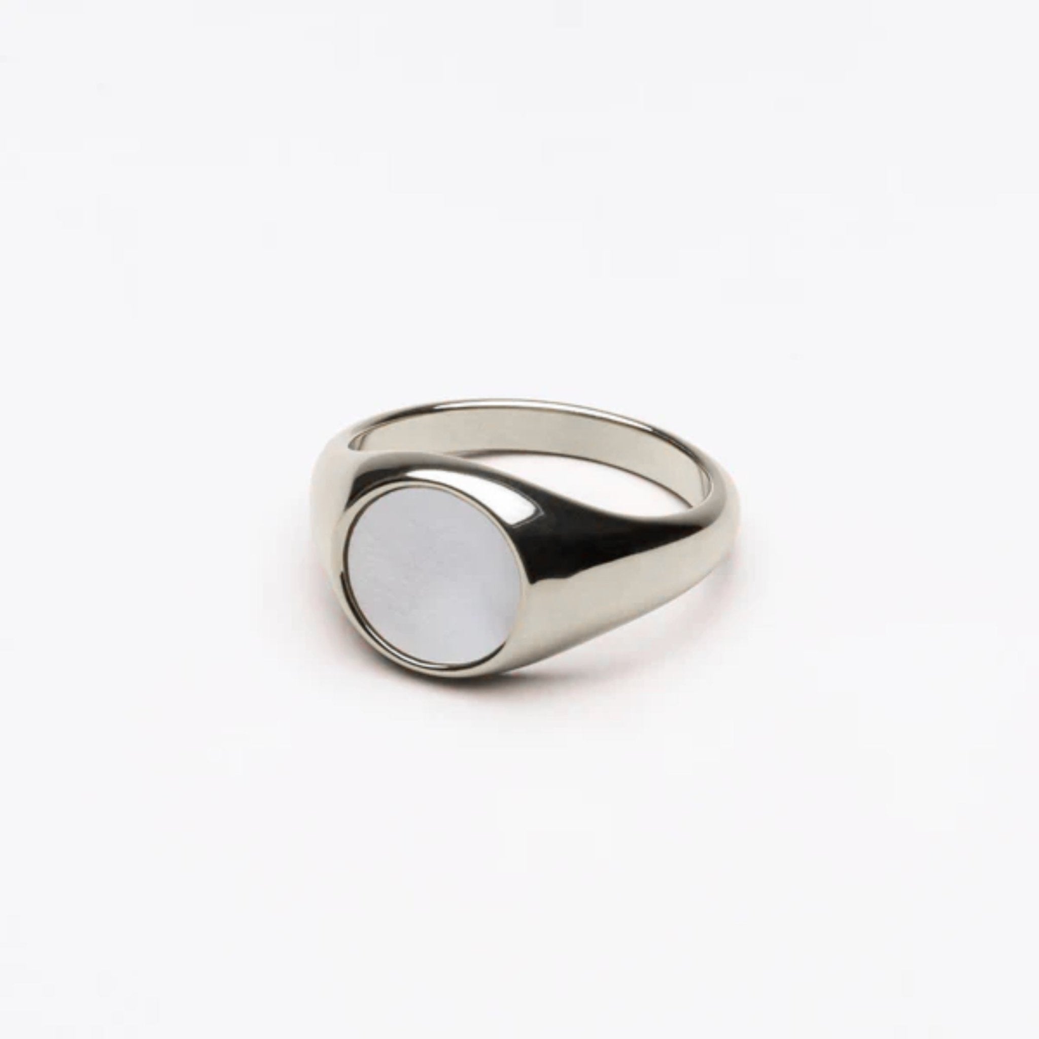 Luminous Mother of Pearl Gold Ring - ring