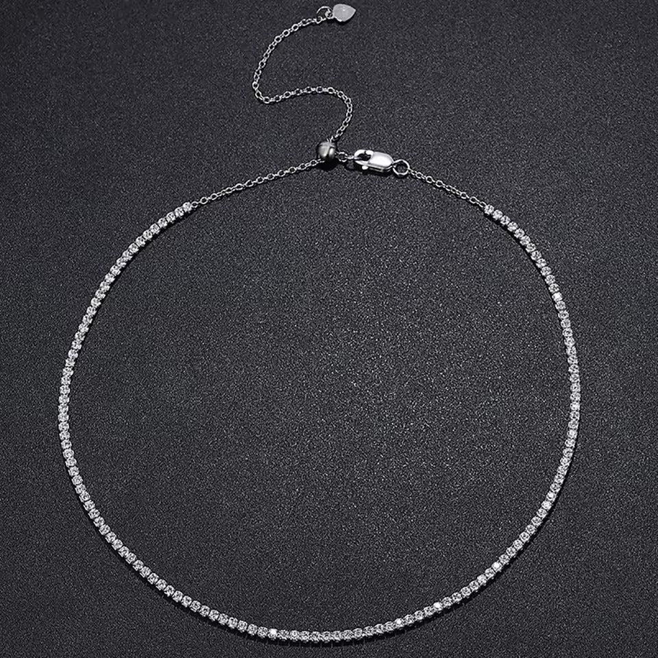 Luna Crystal Tennis Necklace - Tennis Necklaces
