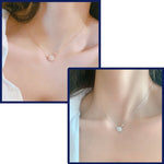 Rose Gold Saturn Planet Pendant Necklace - Joyería