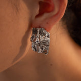 Sculpted Abstract Statement Earrings - Earrings