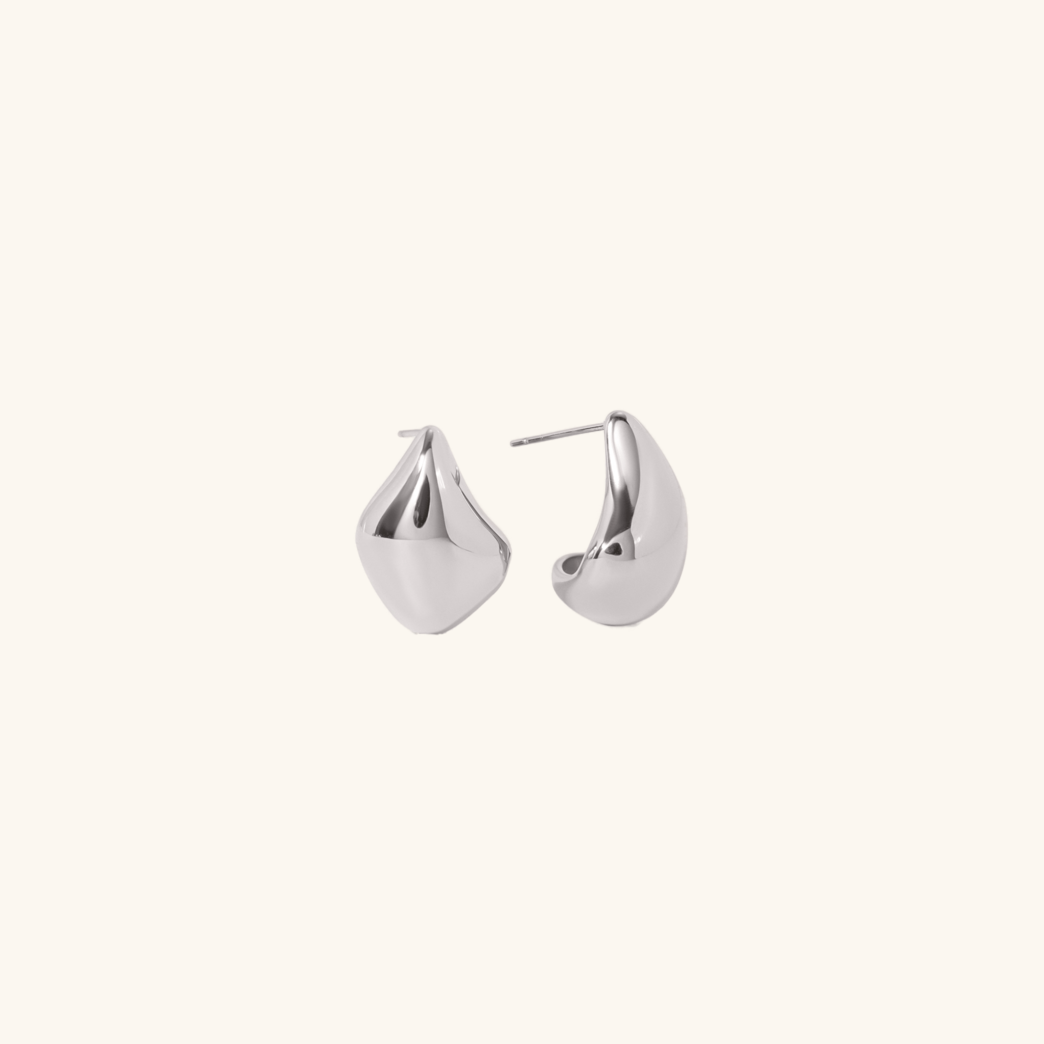 Sculpted Bean Drop Earrings - Earrings