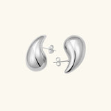 Sculpted Teardrop Statement Earrings - Earrings
