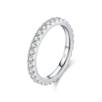 Sparkling Crystal Eternity Band - Ring