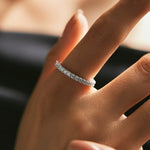 Sparkling Crystal Eternity Band - Ring
