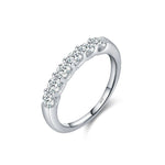 Sparkling Crystal Silver Eternity Ring - Ring