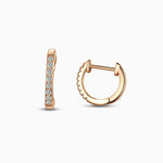 Sterling Shine Pavé Huggie Hoop Earrings - Earrings