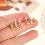 Triple Claw Pavé Ear Climber Earrings - Joyería > Pendientes > Pendientes pequeños