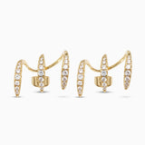 Triple Claw Pavé Ear Climber Earrings - Joyería > Pendientes > Pendientes pequeños