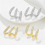Triple Claw Pavé Ear Climber Earrings - Joyería > Pendientes > Pendientes pequeños