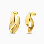 Twisted Gold Bold Hoop Earrings - Earrings