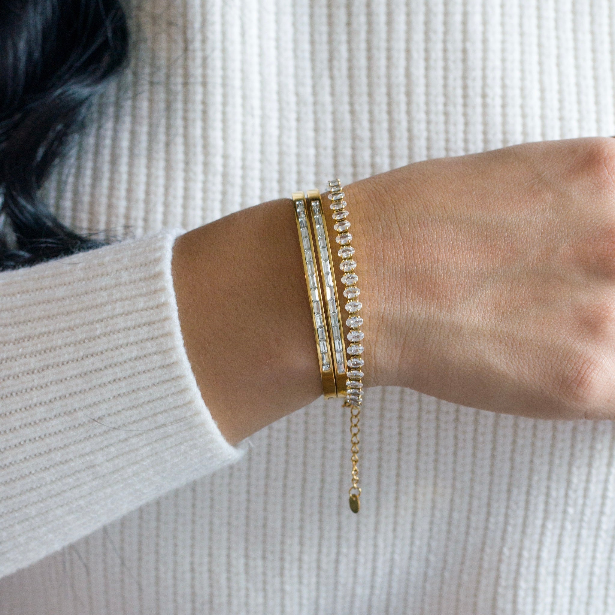 Wisteria Sparkling Diamond Tennis Bracelet - Tennis Bracelets